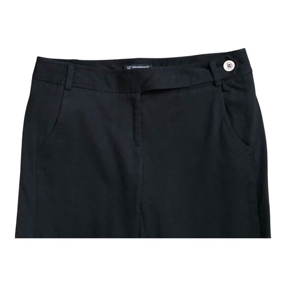 INC Womens Size 8 Black Wide Leg Relaxed Flare Career Dress Pants 29.5" Inseam - Picture 3 of 5